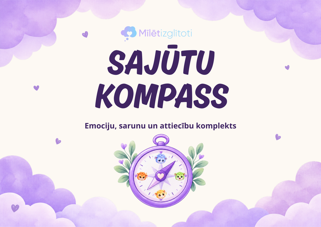 Viss Sajūtu kompasa komplekta saturs